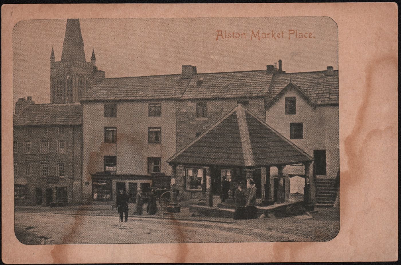 Coll. AMHS. Old postcard with "Mis Dixon" written on verso. Mrs/Miss Dixon ran an antiques shop below the Turks Head called The Peddlar's Pack until(?) the late 70's/early 80s.